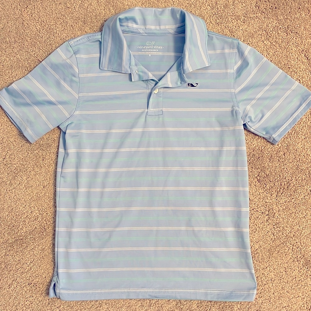 Boys Vineyard Vines Performance Polo size 6